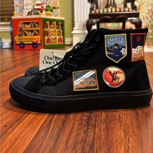 Louis Vuitton Black High-Top Sneakers